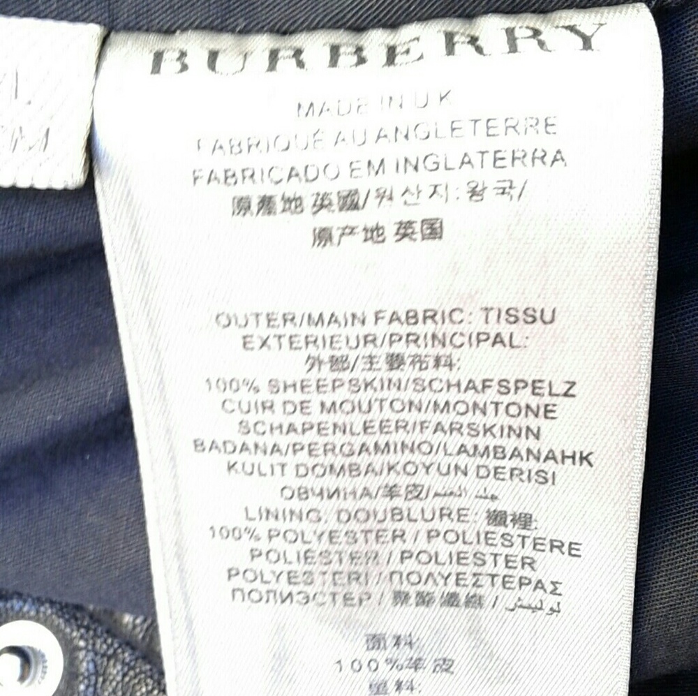 💘💘SOLD😵😵😵😵Burberry Motorcycle Jacket - Picture 6 of 8